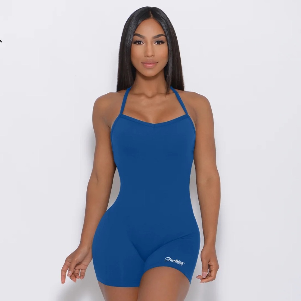 Bombshell Sculpted Bodysuit shorts XS Cobalt Blue